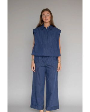 Jijil Arthur Collared Shirt - Blue
