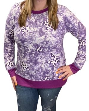 Honeyme Star Tie Dye Weekender Tee - Purple