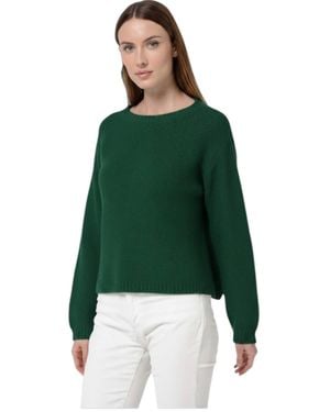 Ploumanac'h Patty Soffio Art Cashmere Crumble Crewneck Sweater - Green