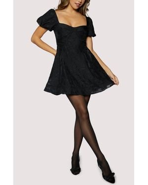 Lost + Wander Petal Veil Mini Dress - Black