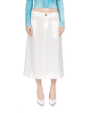 Ciao Lucia Dino Midi Skirt - White