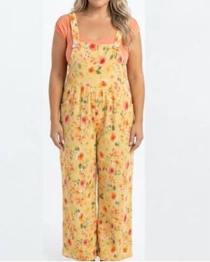 Blakeley Karli Spring Floral Jumpsuit - Yellow