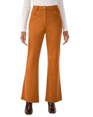 Trina Turk Apple Suede Pants - Orange