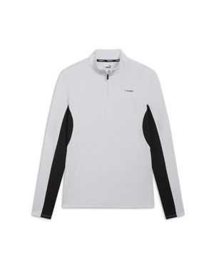 PUMA Fit Polyspan Quarter Zip Pullover - Gray