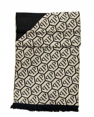 Philipp Plein Logo Scarf - Black