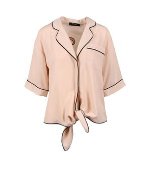 My Twin Script Polyester Shirt - Natural