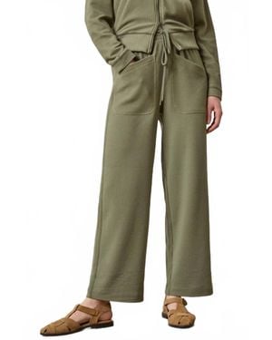 Lilla P Patch Pocket Straight Leg Pant - Green