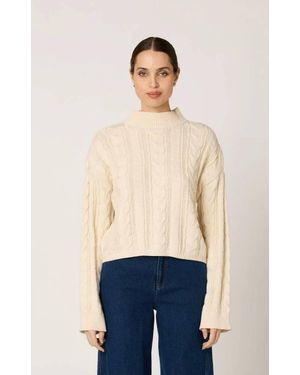 Cleobella Janie Cable Knit Sweater - Blue