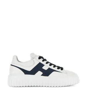 Hogan Accent Chunky Sole Low-Top Sneakers - Blue