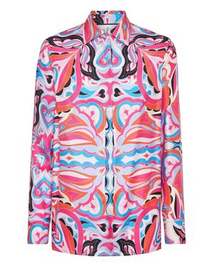 Philipp Plein Regular Silk Shirt - Red