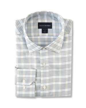 Scott Barber Fine Twill Shirt - Gray