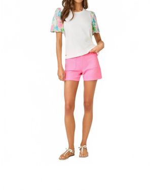 Lilly Pulitzer Harleen High Rise Shorts - Red