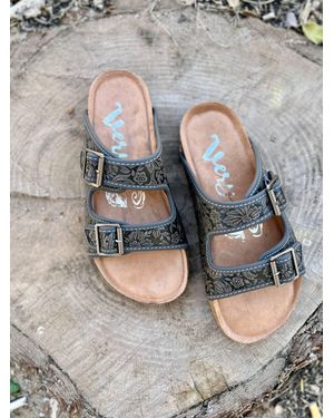 Very G Berry Comfort Sandals - Gray