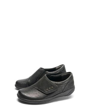 HALSA FOOTWEAR Anna Velcro Clog - Black