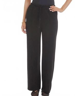 Karen Kane Drawstring Pintuck Sweatpants - Black