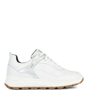 Geox Spherica 4X4 Abx Leather Sneakers - White