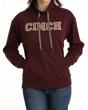 Cinch Logo Hooded Sweatshirt - Red