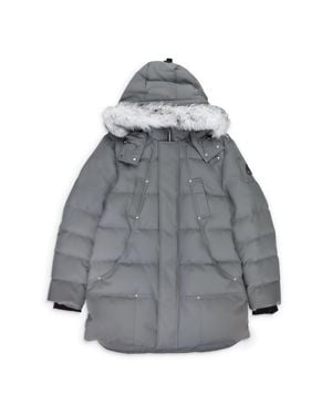 Moose Knuckles Cloud Parka Neoshear Pebble W/Nat Sh Parka - Gray