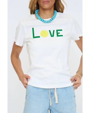 INK+ALLOY Love Tennis Kiki Tee - Blue