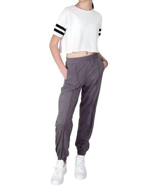 Tractr Girl's Suede Sweatpants - Blue