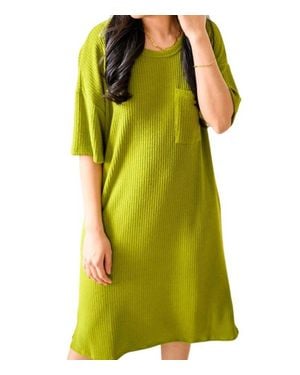 Mittoshop Easy Going Shift Dress - Green