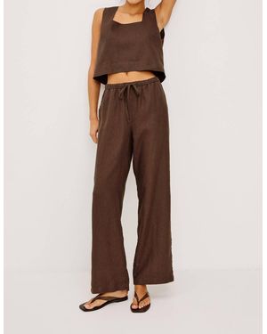 Rails Emmie Linen Pants - Brown