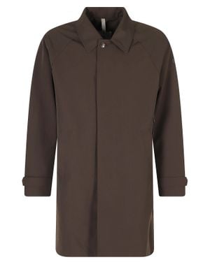 DUNO Polyester Midi Coat - Brown