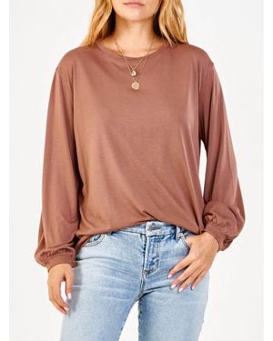 Another Love Matilda Modal Long Sleeve Tee - Red