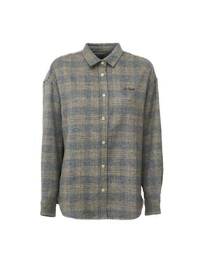 MC2 Saint Barth Lully Tartan Flannel Overshirt - Gray