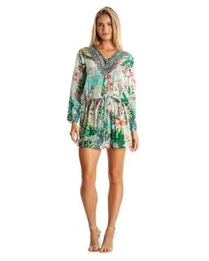 La Moda Clothing Blythe Tunic Dress - Green