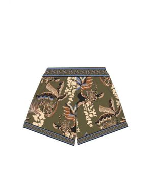 Las Sureñas Bali Tiger Shorts - White