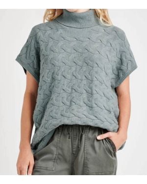 Splendid Liliana Turtleneck Sweater - Blue
