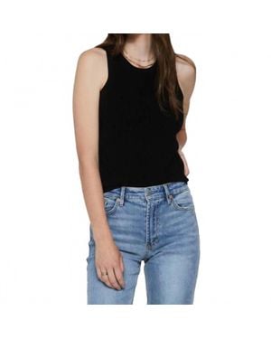 Another Love Cora Rib Sleeveless Top - Black