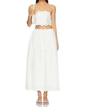 Posse Pre-Loved Antoinette Skirt - White