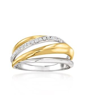 Ross-Simons Topaz Crisscross Ring - Metallic