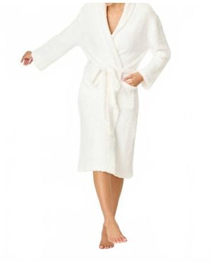Pj Salvage Luxe Plush Solid Robe - White