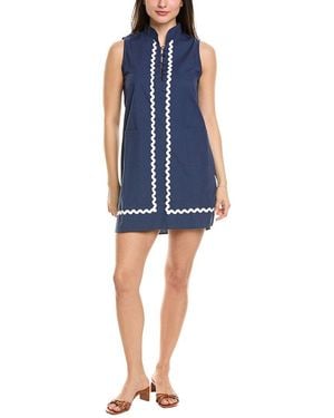 Sail To Sable Ric Rac Shift Dress - Blue