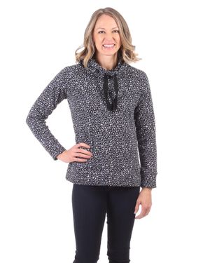 Duffield Lane Finley Funnel Neck - Gray