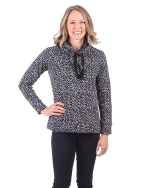 Duffield Lane Finley Funnel Neck - Gray