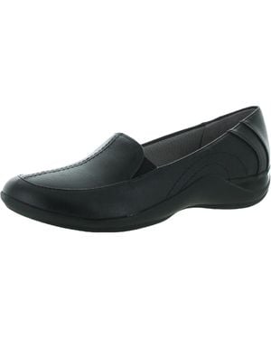 LifeStride Mada Faux Leather Slip On Flats - Black