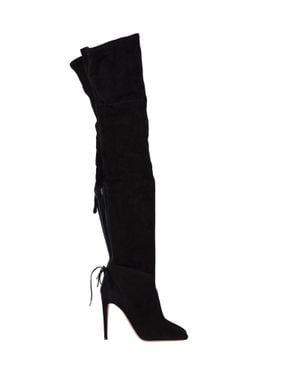 Aquazzura Giselle Over-The-Knee Boots - Black