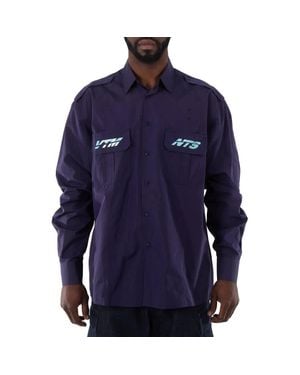 VTMNTS Military-Style Police Shirt - Blue