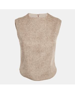 Odd Muse Gabardine Sleeveless Top - Natural