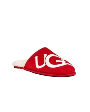 UGG Scuff Logo Samba Cream 1101324-Srcr - Red