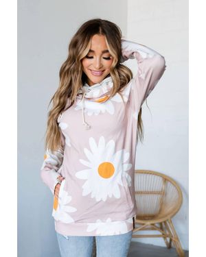 Ampersand Ave Doublehood Sweatshirt - White