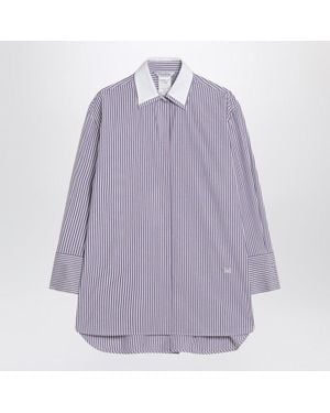 Max Mara Oversized Striped Shirt - Purple