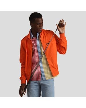 Members Only Classic Iconic Racer Jacket (Slim Fit) - Red