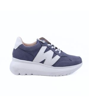 Wonders Nubuk Almeria Sneaker - Blue