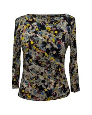 Erdem Floral-Print Long Sleeve Blouse - Green