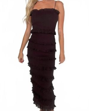Reset By Jane Jenny Ruffle Dress - Purple